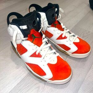 The product is a men's size 13 Air Jordan 6 Retro Gatorade sneaker in white.